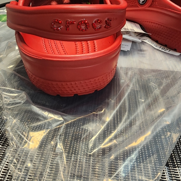 Red Bling Diamond Rhinestone Crocs - Picture 5 of 7